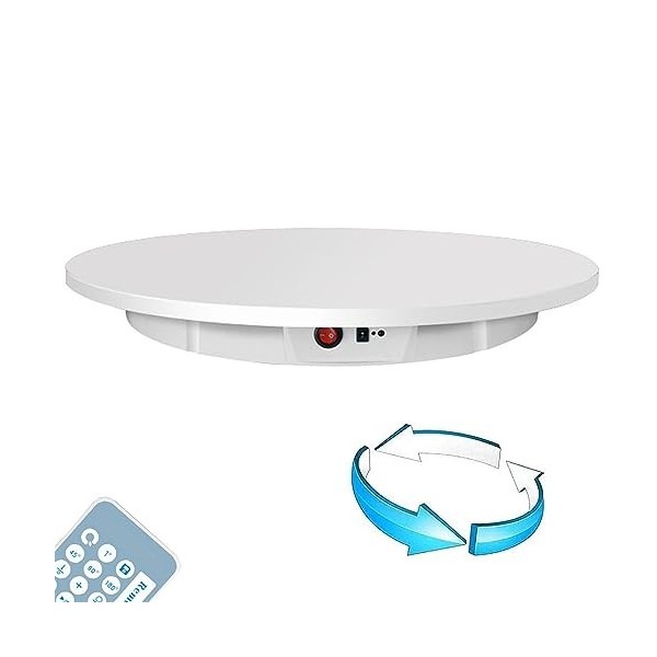 ANXYYDS Présentoir Rotatif électrique | Plateau tournant motorisé pour la Photographie - Spinner de 60 cm avec Vue à 360 degr