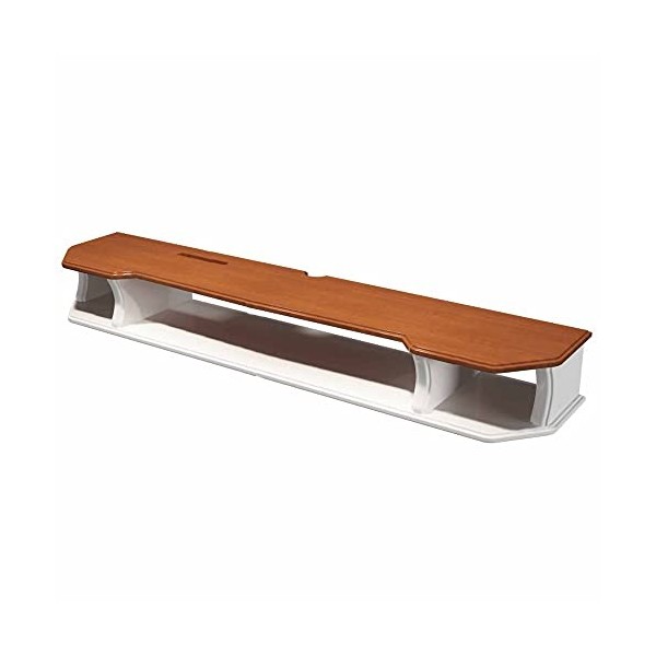 EsEntL Meuble TV Mural, Centre de Divertissement multimédia avec 3 Compartiments de Rangement, Console TV Suspendue pour Salo