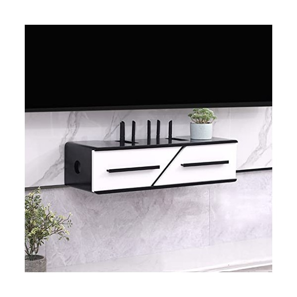 Uvency Centre Multimédia Moderne Étagère Murale Pour Meuble Tv Avec Gestion Des Câbles Meuble Tv Flottant En Bois Avec Portes