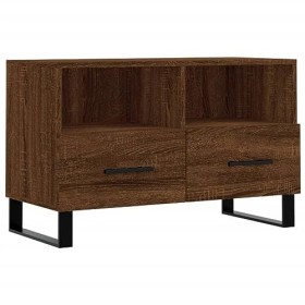 DCRAF Meuble TV de jardin en chêne marron 80 x 36 x 50 cm