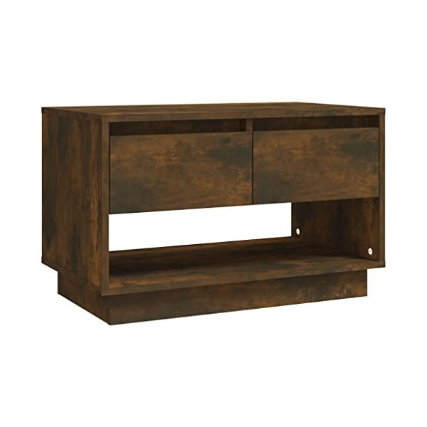 MATTUI Meuble TV en chêne fumé 70 x 41 x 44 cm
