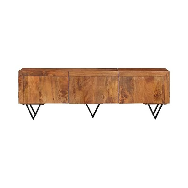 VEEKI Meuble TV, Meuble TV Suspendu, Meuble TV Industriel, Meuble TV Bois, Meuble Chambre, Convient pour Salon ou Chambre, 14