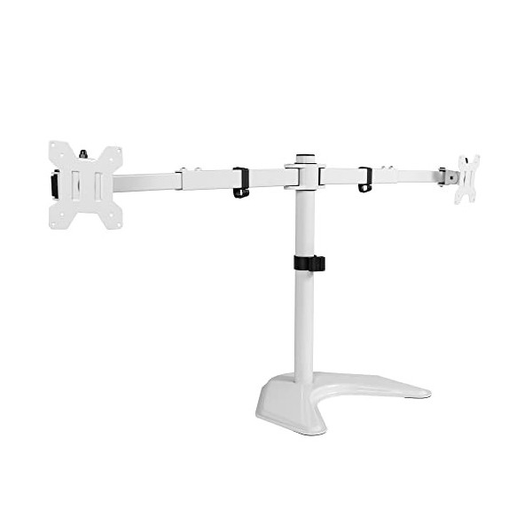 VIVO Stand TS38BW Support de bureau double ultra large pour écran LCD LED de 68 à 96,5 cm, robuste, bras télescopiques, monta