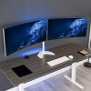 VIVO Stand TS38BW Support de bureau double ultra large pour écran LCD LED de 68 à 96,5 cm, robuste, bras télescopiques, monta