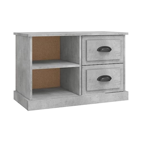 vidaXL Meuble TV, Armoire de Télévision avec Tiroirs et Compartiment, Meuble Télé de Salon, Armoire de Rangement Intérieur, M