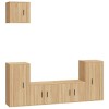 vidaXL Ensemble de Meubles TV 5 pcs Chêne Sonoma Bois dingénierie