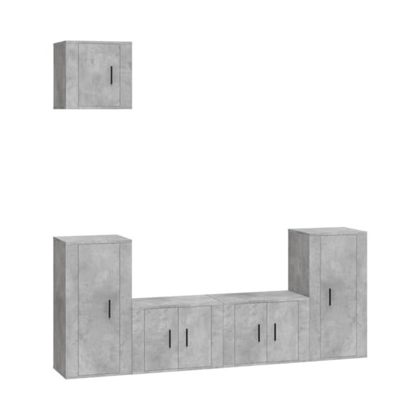 vidaXL Ensemble de Meubles TV 5 pcs Chêne Sonoma Bois dingénierie