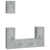 vidaXL Ensemble de Meubles TV 5 pcs Gris béton Bois dingénierie