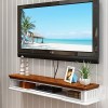 Meuble de télévision Mural Routeur WiFi Set Top Box Boîte de câble étagère de Rangement TV Fond Décoration Murale Étagère Meu