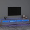 Camerina Meuble TV avec lumières LED Sonoma Gris 240x35x40 cm,Meuble TV,Table Basse Salon Meuble TV,Table Basse LED Couleurs