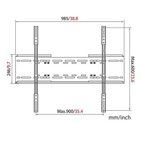 My Wall hp32l TV LCD Support Mural 254&nbsp;cm