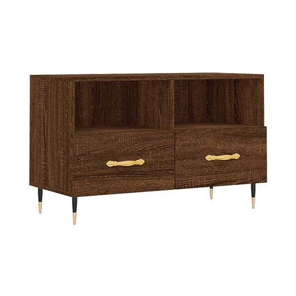 MATTUI Meuble TV de jardin en chêne marron 80 x 36 x 50 cm