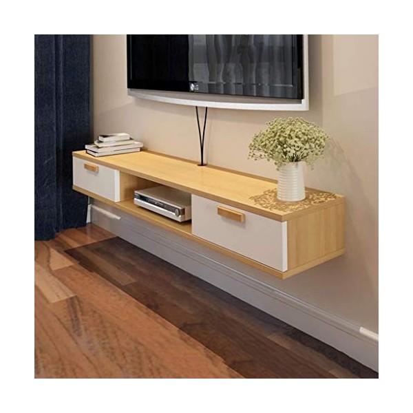 Meuble de télévision mural Étagère audio et vidéo Étagère murale Étagère flottante Set top box routeur Étagère pour lecteur D