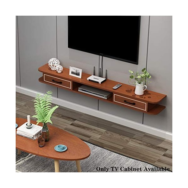 Flottante TV Console TV Stand mural Media Audio / Video Console Media Console avec le Cabinet Portes Meuble TV tenture platea