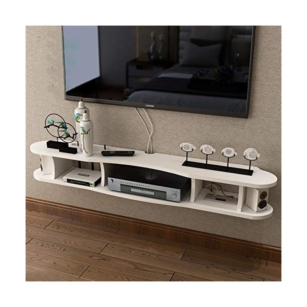 Étagère Flottante Étagère Murale Meuble de télévision Mural Ensemble décodeur Routeur Lecteur DVD Projecteur Étagère de Stock
