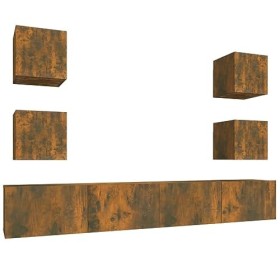 WREWING Meuble TV,Support pour Téléviseur Jusqu’à 50-80 Pouces,Table Télé avec Étagères Réglables,Bas Table TV Support de Tél