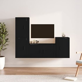 VEEKI Meuble TV, Meuble TV Suspendu, Meuble TV Industriel, Meuble TV Bois, Meuble Chambre, Convient pour Salon ou Chambre, En