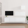 VEEKI Meuble TV, Meuble TV Suspendu, Meuble TV Industriel, Meuble TV Bois, Meuble Chambre, Convient pour Salon ou Chambre, En