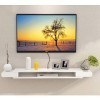 Brooke shop Meuble TV flottant, meuble TV mural pour console de divertissement multimédia avec cloisons flottantes, étagère p