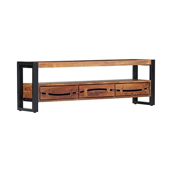Générique Meuble TV 140x30x45 cm Bois dacacia Massif,28.98 KG,247736, Meubles, Meubles TV
