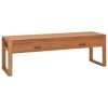 FAMIROSA Meuble TV 120x40x45 cm Bois de Teck Solide 20.76KG 