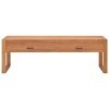 FAMIROSA Meuble TV 120x40x45 cm Bois de Teck Solide 20.76KG 