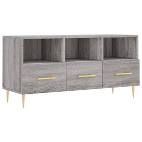 Meuble TV Sonoma Gris 102 x 36 x 50 cm Bois dingénierie
