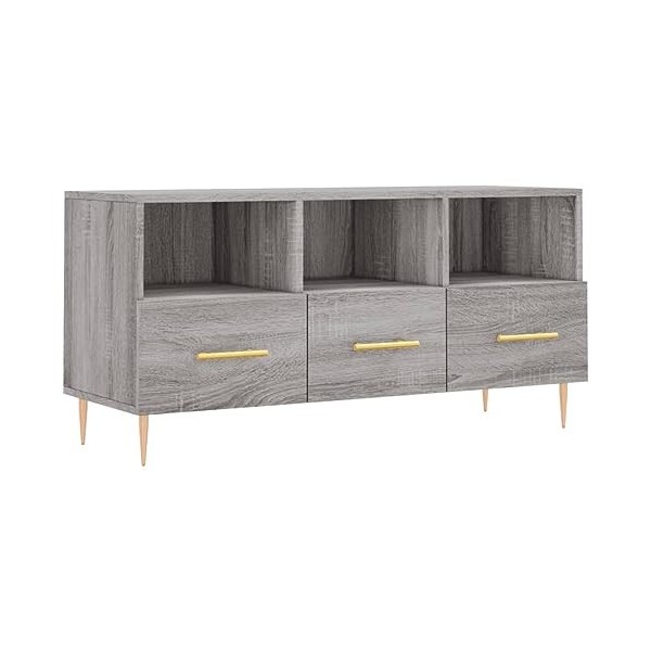 Meuble TV Sonoma Gris 102 x 36 x 50 cm Bois dingénierie