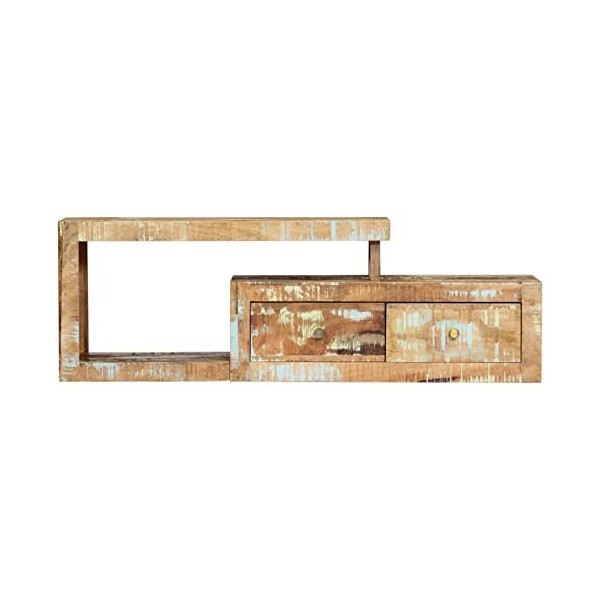 ZEYUAN Meuble TV 120 x 30 x 40 cm Bois de récupération Massif,Table TV,Ensemble Meuble TV,Meuble TV