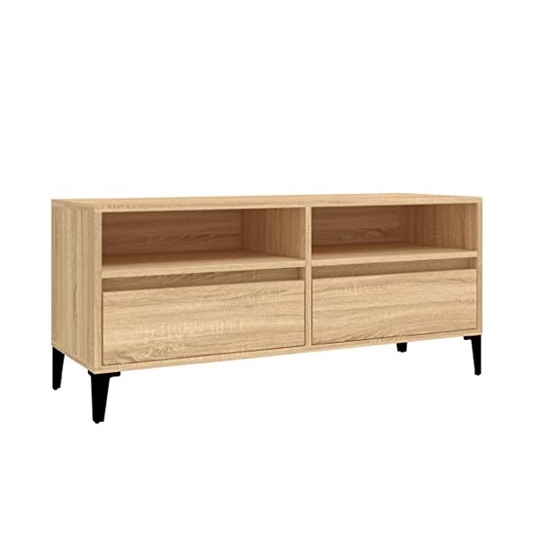 Meuble TV en chêne Sonoma 100 x 34,5 x 44,5 cm