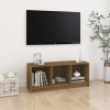 Meuble TV en pin massif Marron miel 104 x 33 x 41 cm