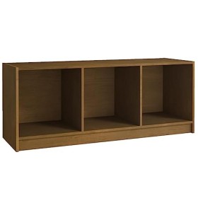 Meuble TV en pin massif Marron miel 104 x 33 x 41 cm