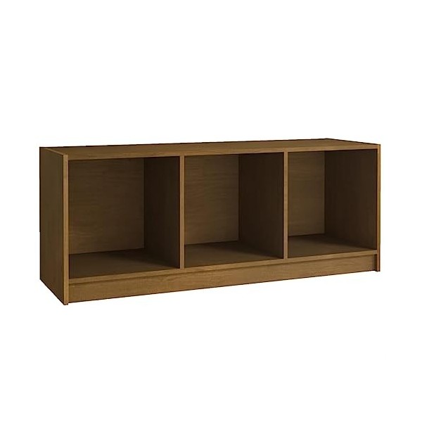 Meuble TV en pin massif Marron miel 104 x 33 x 41 cm