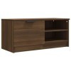 Meuble TV Chêne marron 80x35x36,5 cm Bois dingénierie