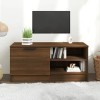 Meuble TV Chêne marron 80x35x36,5 cm Bois dingénierie