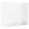 Meuble TV mural Blanc brillant 135x23,5x90 cm Aggloméré