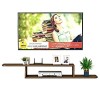 SORVA Meuble TV, Lowboard TV, étagères flottantes, étagère Flottante pour Composants de Meuble TV, 100/120/150 cm, boîte de R