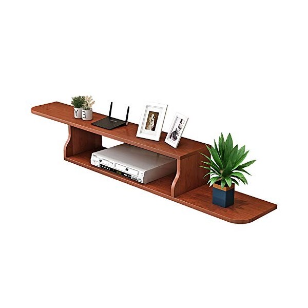 SORVA Meuble TV, Lowboard TV, étagères flottantes, étagère Flottante pour Composants de Meuble TV, 100/120/150 cm, boîte de R