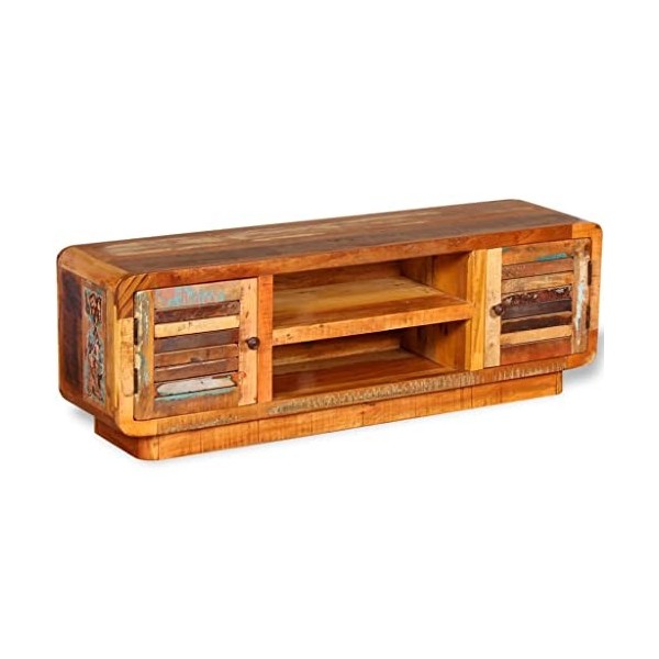 Générique Meuble TV Bois de récupération Massif 120 x 30 x 40 cm,27.45 KG,244018, Meubles, Meubles TV