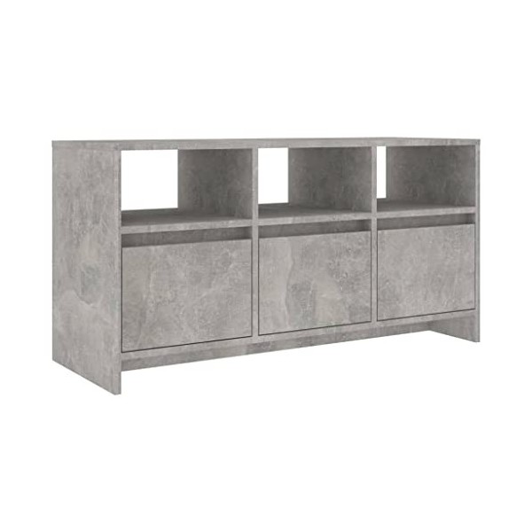 vidaXL Meuble TV Armoire Basse Centre de Divertissement Meuble de Salon Salle de Séjour Maison Intérieur Chêne Fumé 102x37,5x
