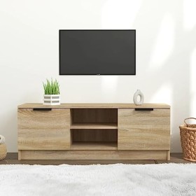 Meuble TV Chêne sonoma 102x35x36,5 cm Bois dingénierie