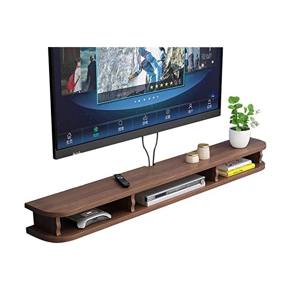 Meuble TV flottant Meuble TV mural Meuble TV flottant Centre de divertissement mural,Étagères de rangement murales pour télév