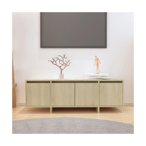 GANDUS Meuble TV en chêne Sonoma 120 x 30 x 40,5 cm