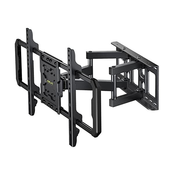 Support mural pour TV à mouvement complet pour la plupart des téléviseurs OLED QLED 4K plat/incurvés de 37 à 75 pouces - Supp