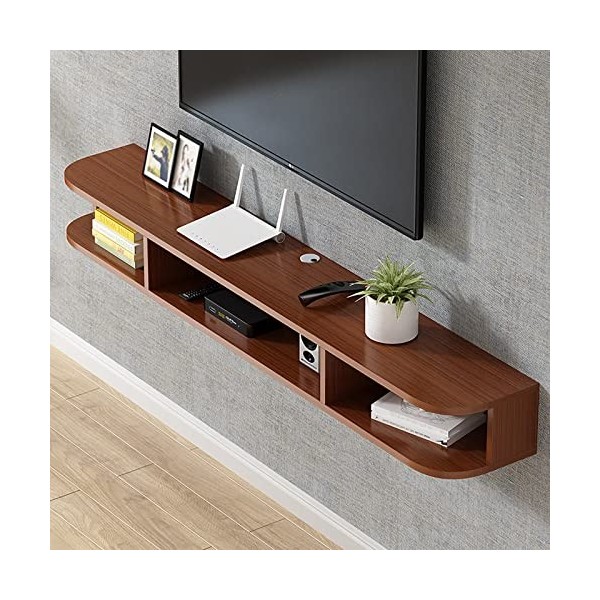 WANGPP Meuble TV Flottant - Étagère Murale/Support TV,Meuble TV Mural TV en Bois,Unité De Divertissement Moderne,avec Tiroir 