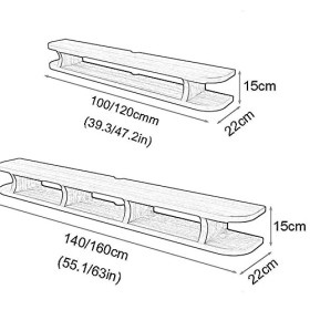 StrOux Meuble TV Flottant Meuble Meuble TV Meuble TV Unités murales pour Salon Meuble TV Meuble Mural Console TV Convient pou
