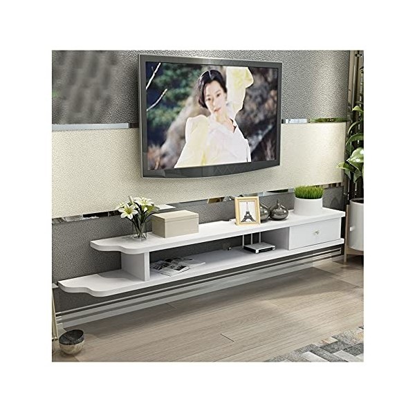 GEREP Meuble TV Flottant Meuble TV Mural Convient Pour le Salon, le Bureau, le Divertissement, 5 Couleurs Disponibles/C / 110
