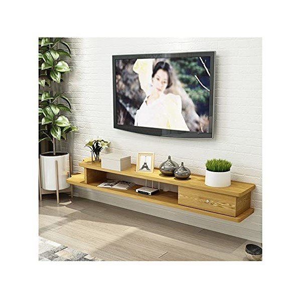 GEREP Meuble TV Flottant Meuble TV Mural Convient Pour le Salon, le Bureau, le Divertissement, 5 Couleurs Disponibles/C / 110