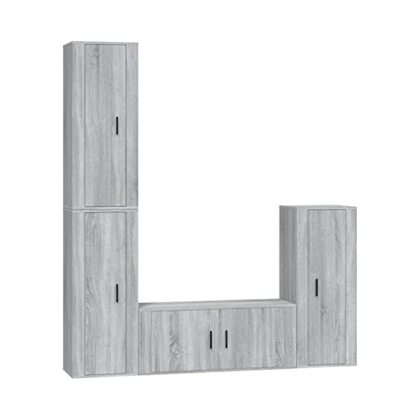 vidaXL Ensemble de Meubles TV 4 pcs Chêne Sonoma Bois dingénierie