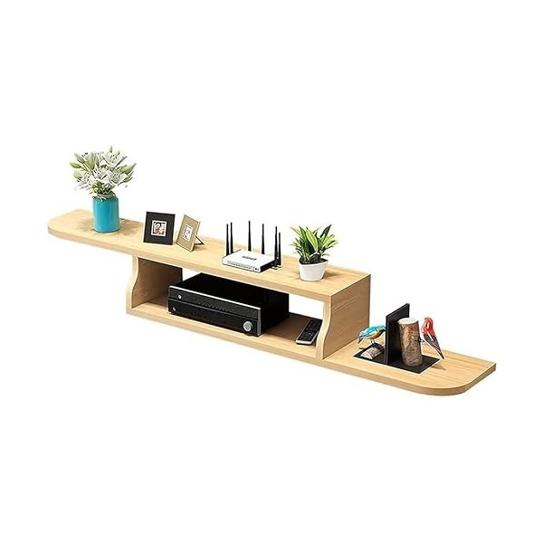 URBERY Meuble TV Suspendu,Meuble TV Flottant,Meuble TV Mural pour Étagère De Routeur DVD Set-Top Box Storage/C/120Cm
